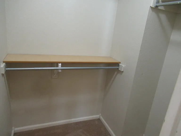 Walk in primary closet