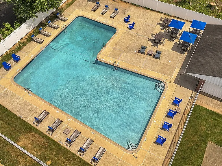 Aerial view of pool