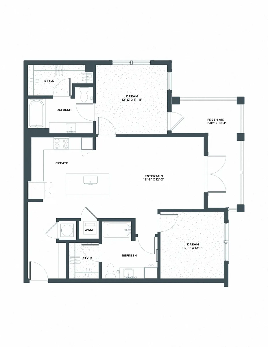 Floor plan B1A