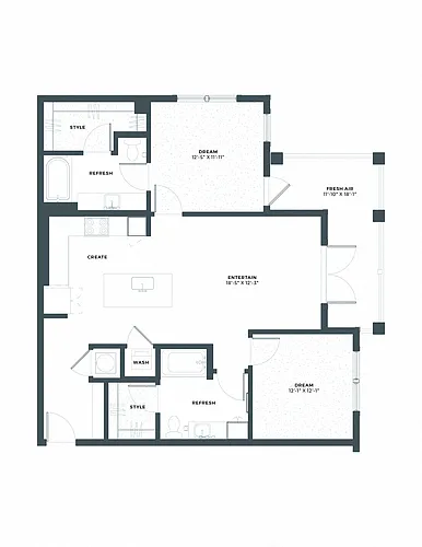 Floor plan B1A