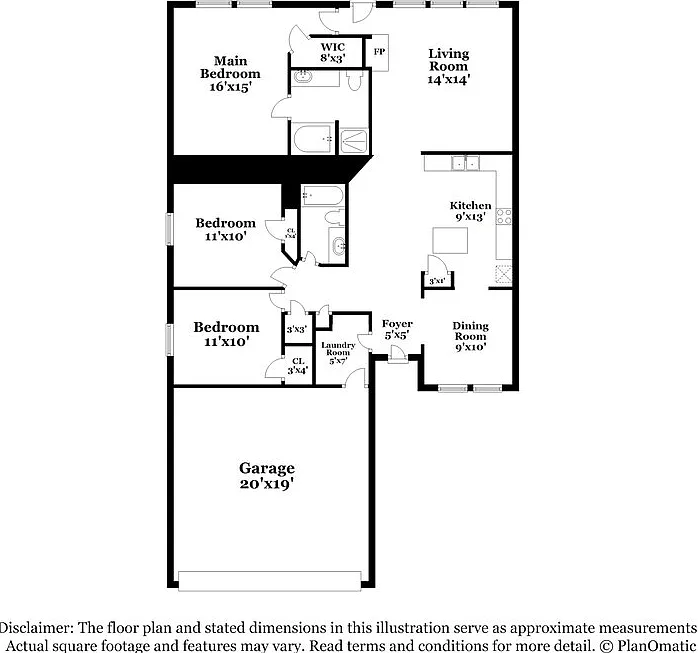3 bed, 2.0 bath, 1428 sqft, $1,960 — Photo 2