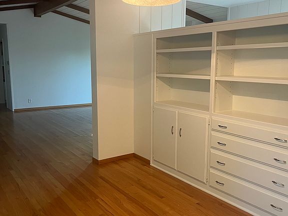dining room hutch, looking through to living room beyond