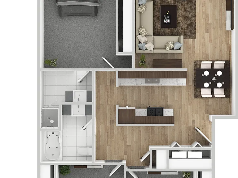1,2,3-bedroom apartment homes close to everything! — Photo 35