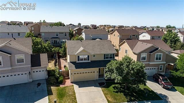 Front aerial view of home