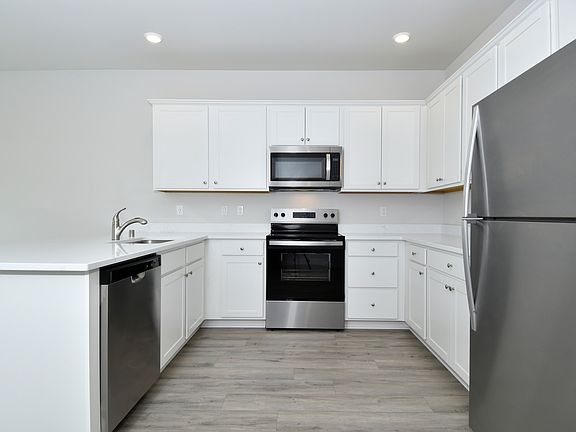 Each kitchen comes with stainless steel, upgraded appliances included.
