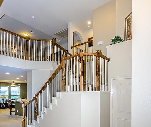 The dynamic stairway will greet you and your guests as they arrive...