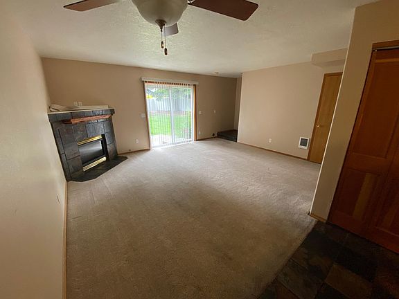 Living room with cozy gas fireplace
