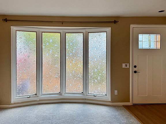 Bay window in living room