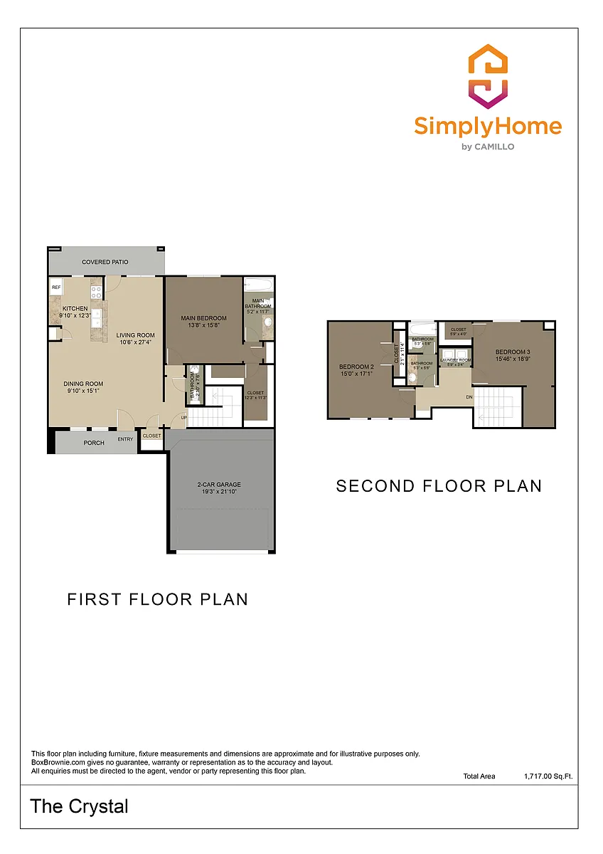 The Crystal Floorplan The Crystal Floorplan - 12438 Gemma Ln
