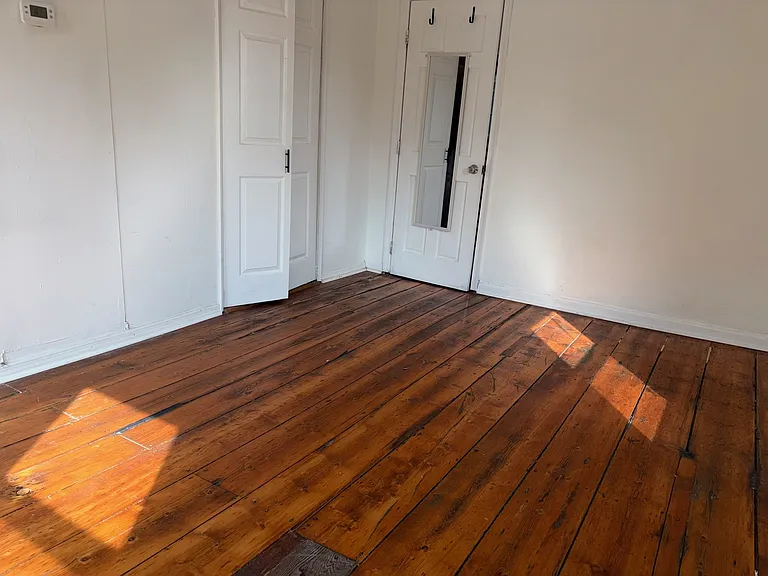 Bedroom #2, closet and original floors