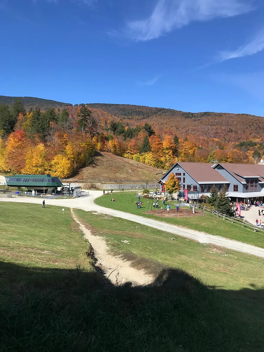 Fall views of Lincoln Peak base area Sugarbash Resort - 399 Village Rd #1G1