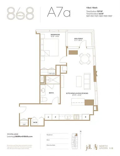 Floor plan A7a