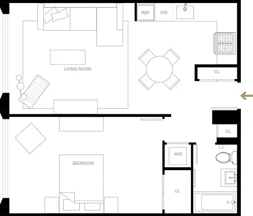 1 bed 1 bath A21-R 1 bed 1 bath A21-R