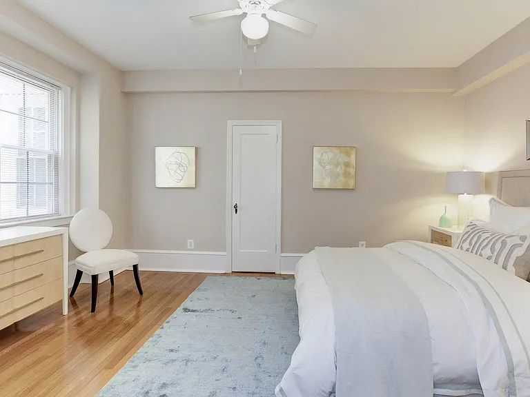 HUGE Bedroom w/ceiling fan and number