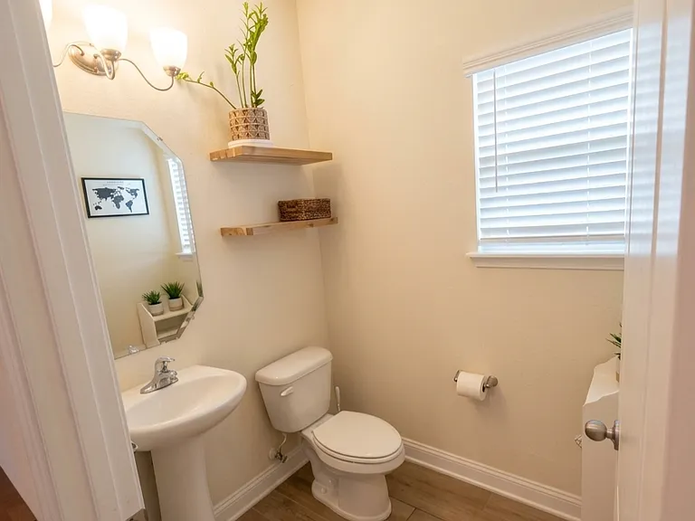 Downstairs half bath