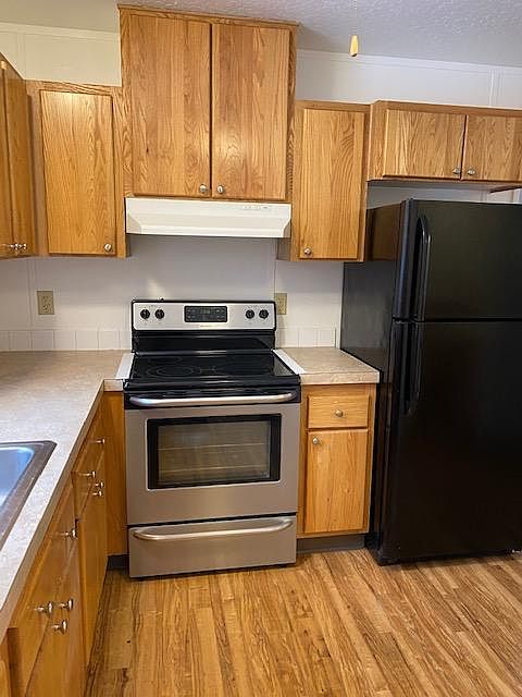 From front door into kitchen