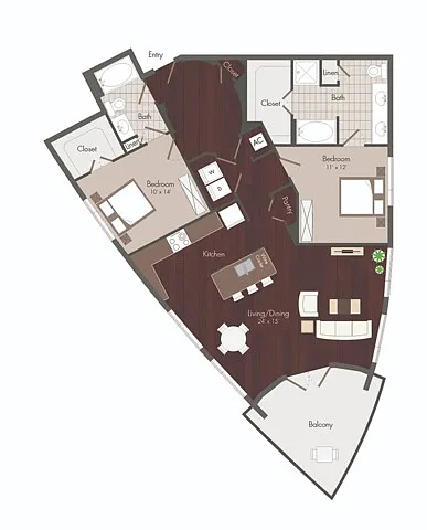 Floor plan Prauge - Renovated