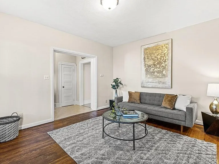 Living room staged