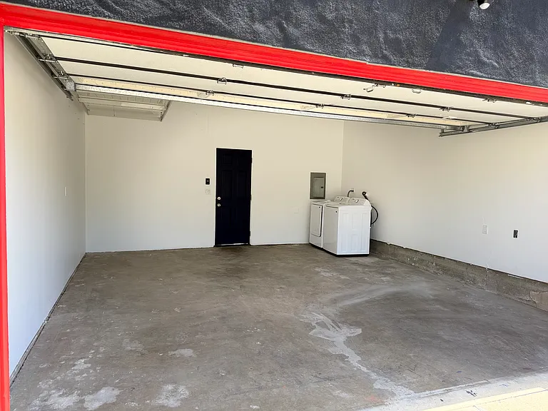 the garage 17' 6" x 19' ceiling 10' 5" - new washer N dryer