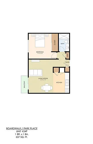 Floor plan 1X1
