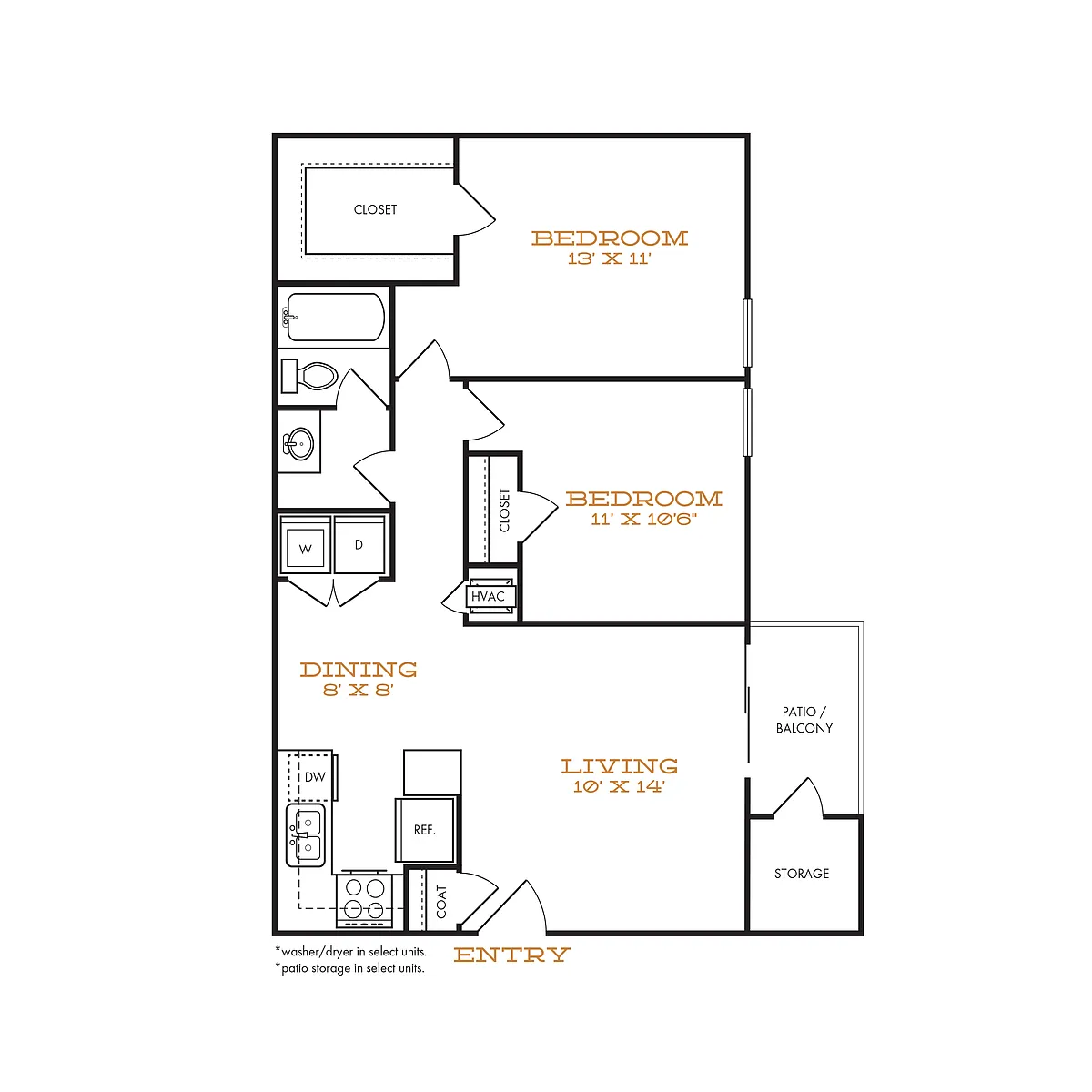 Floor plan B1 Renovated