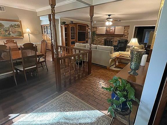 Timeless brick flooring