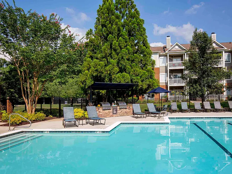 Poolside Grilling Area
