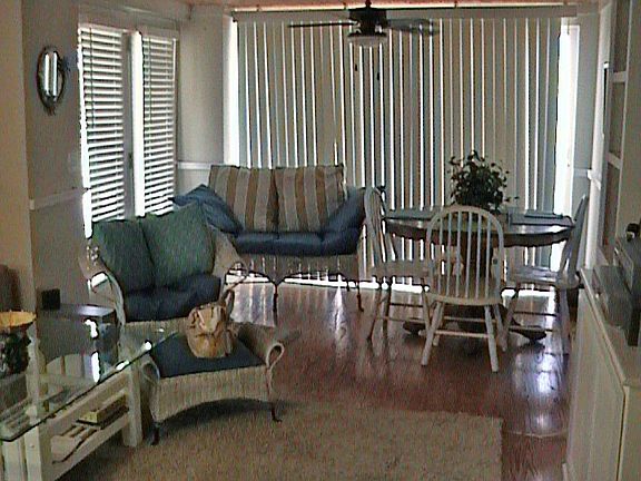 Dining room sliding door opens up to Ocean view balcony