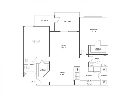Floor plan B1 - Classic