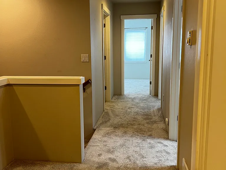 Office nook at the top of the stairs