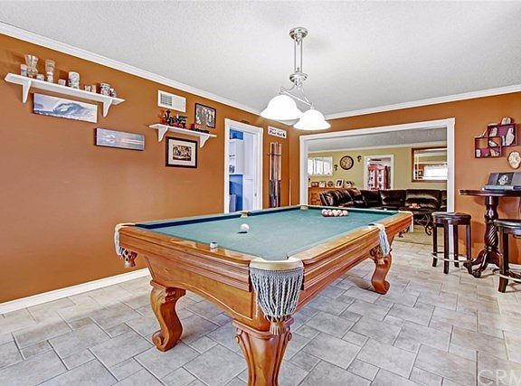 Recreation/Pool Room w/ view of the Living Room