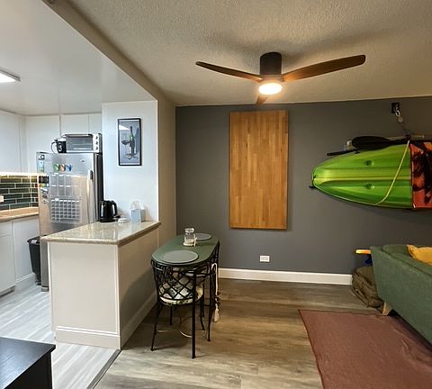 living room and kitchen