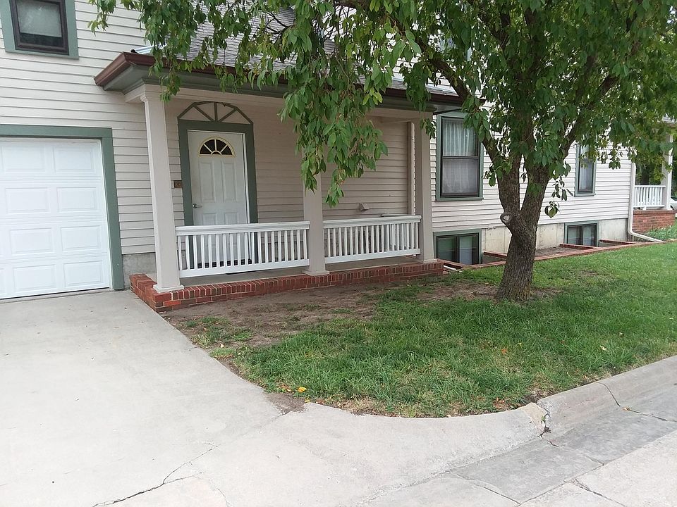 Separate entrance for basement apartment.