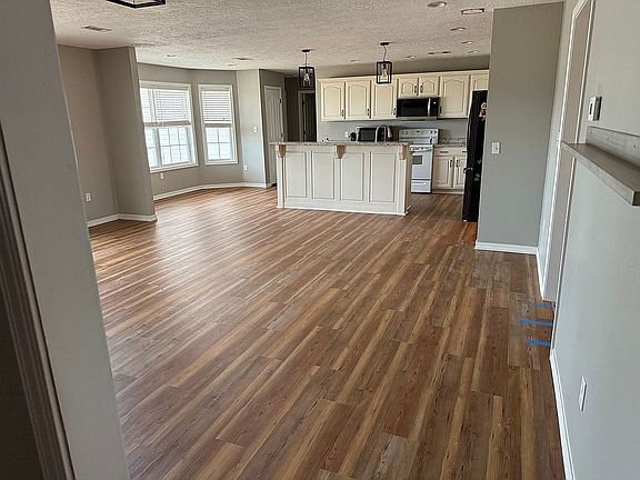 Great room with new flooring