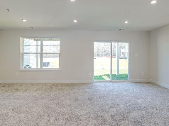 Rec room with access to backyard