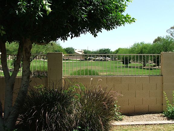 Private back yard view