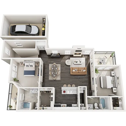 Floor plan Railhead Renovated