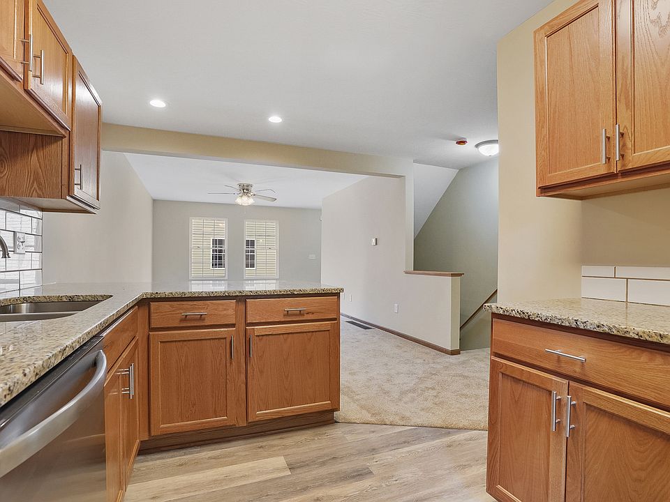Kitchen with view of Eating Area & Living Room