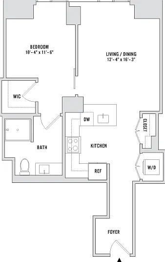 One Bedroom A10 - 769 Sq. Ft. - Residences 708-3908 One Bedroom A10 - 769 Sq. Ft. - Residences 708-3908