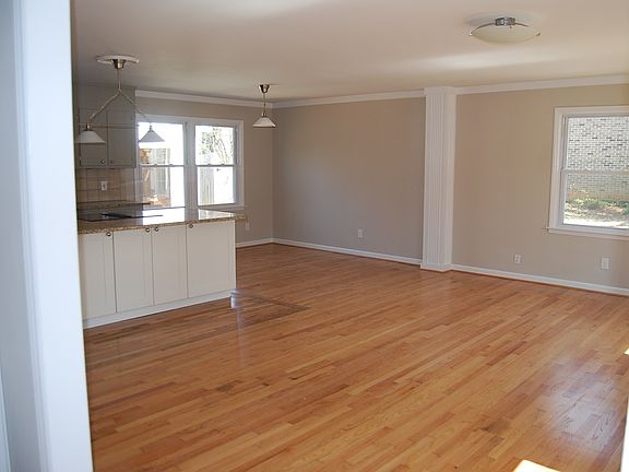 Living room looking into dining area