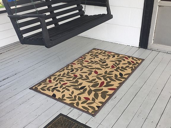 Front porch with swing