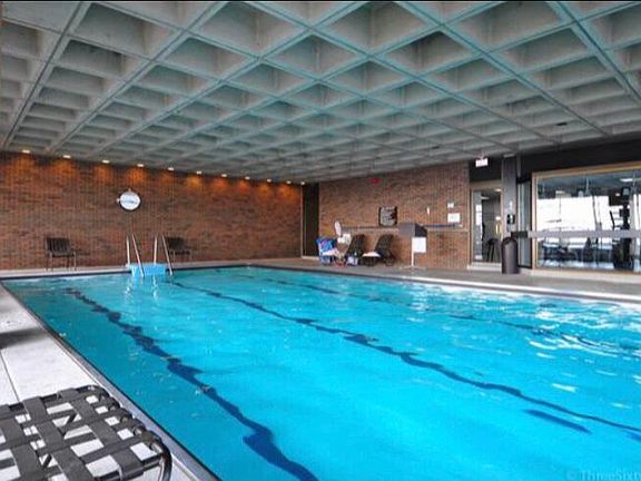 Indoor rooftop pool