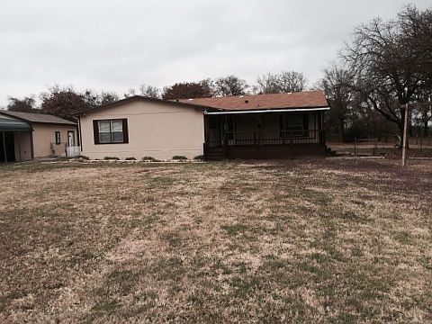 Front with covered deck