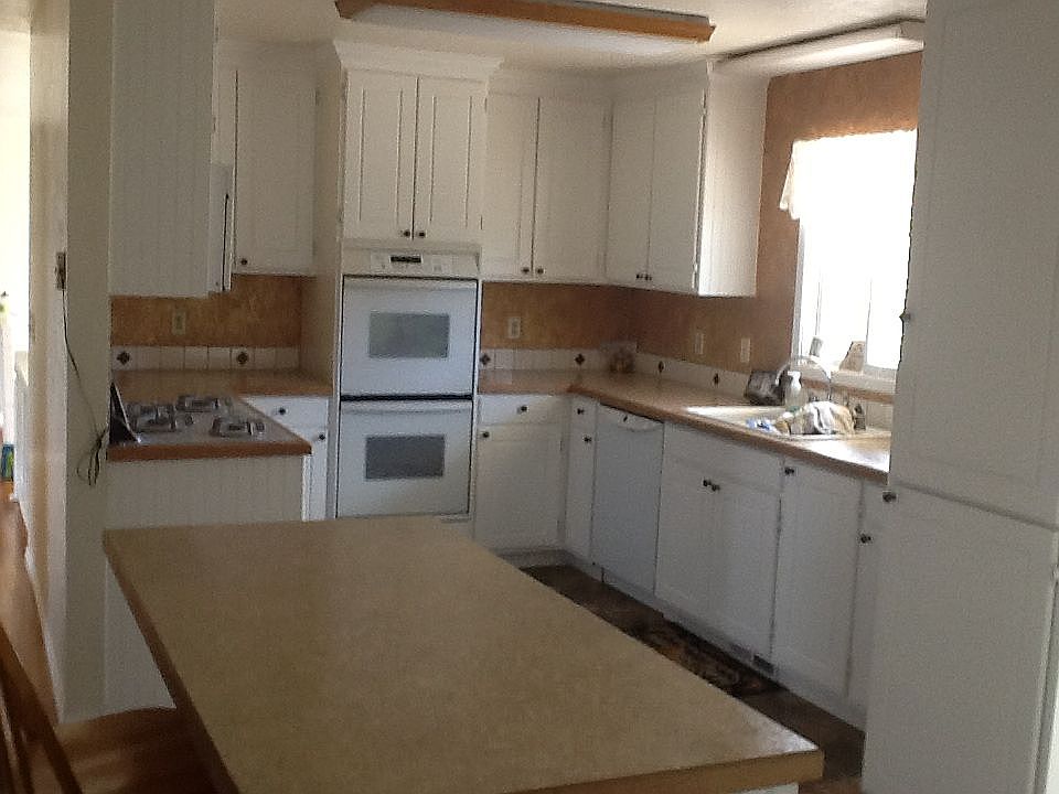 kitchen with double convection oven