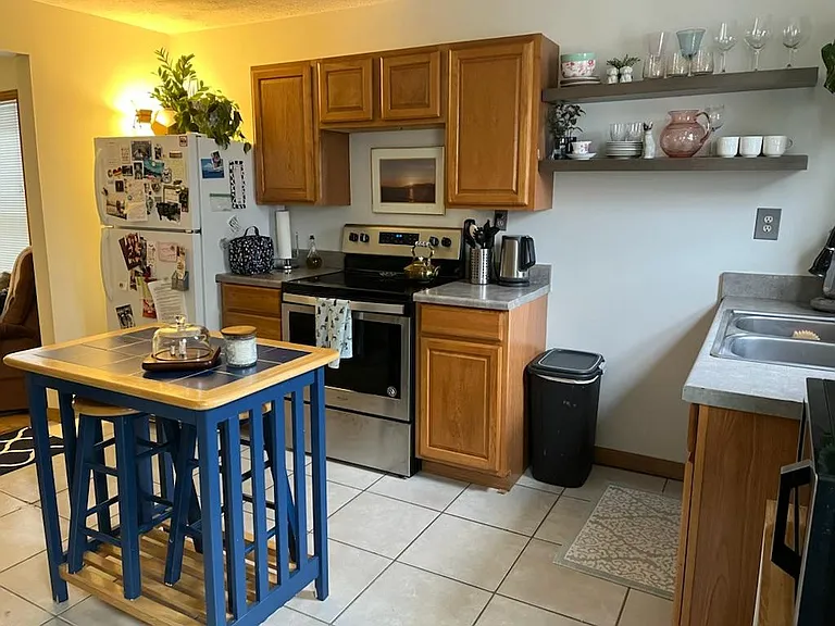 Kitchen with current residents