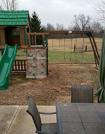 view from back door
