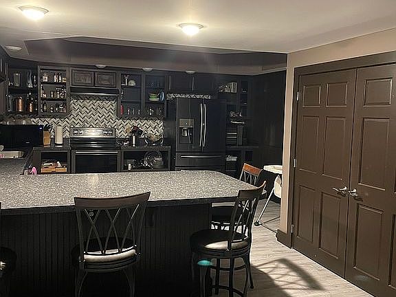 Finished kitchen basement 