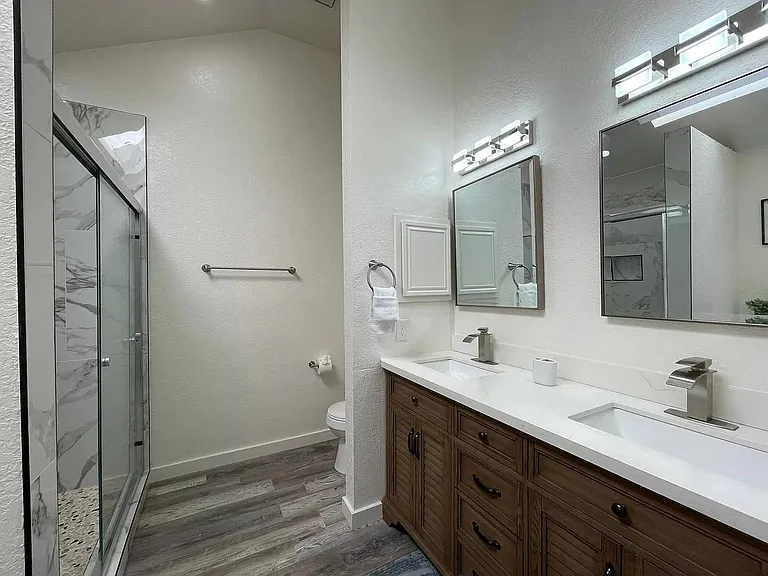 Large and beautifully designed Master Bathroom.