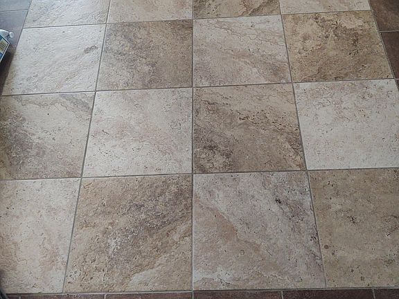 Beautiful newly tiled floor