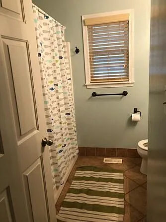 Guest Bathroom located in hallway